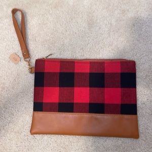Buffalo Plaid Wristlet
